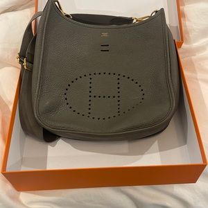 Hermes Evelyn Bag - Gray